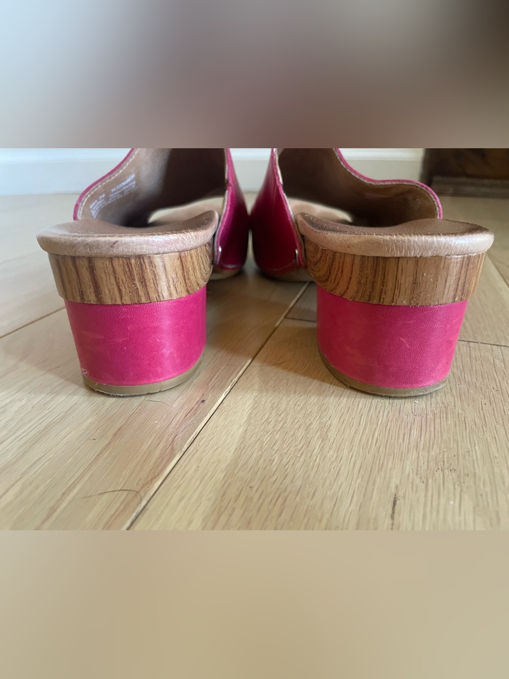 Dansko Maci Raspberry Red Open-Toe Clogs, 39 - Picture 2 of 4